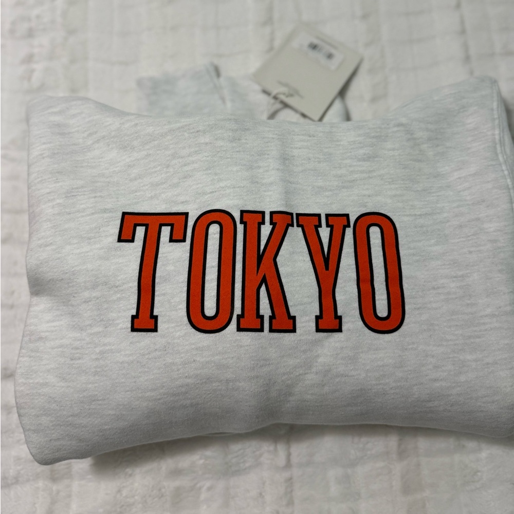 NEW Madhappy Light Ash Gray Hoodie, Orange Tokyo design, Unisex XS - Picture 4 of 8